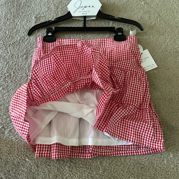 Red Gingham Two piece skirt and tank - Picture 5 of 10